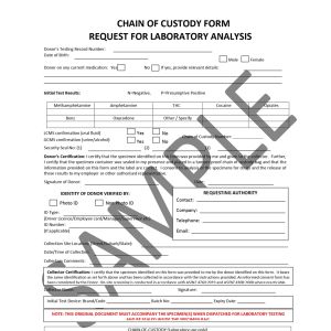 Chain of Custody Forms (Pad of 50)