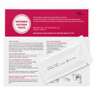5 Home Ketone – Ketosis Urine Test Strips – One Step