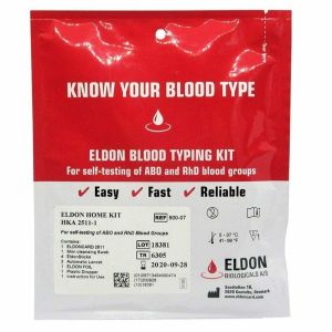 HOME BLOOD GROUP TEST (ELDONCARD),