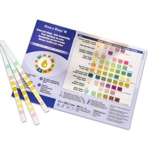 40 x Urine Test Strips 10 Parameter Dipstick Kit Diabetes UTI pH & More (8 x 5) – One Step