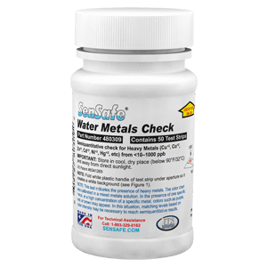 SimplexHealth Metals Check Water Quality Test Kit 50 Test Strips,