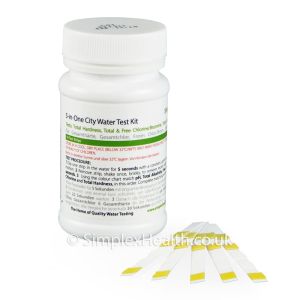 SimplexHealth 5-inOne City (50 tests) Water Quality Test Kit,