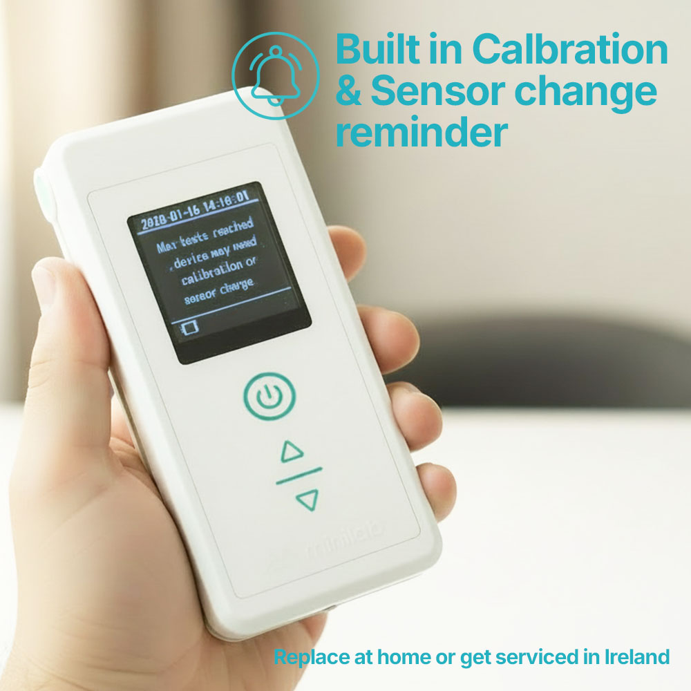 built in calibration reminder for minilab IQ